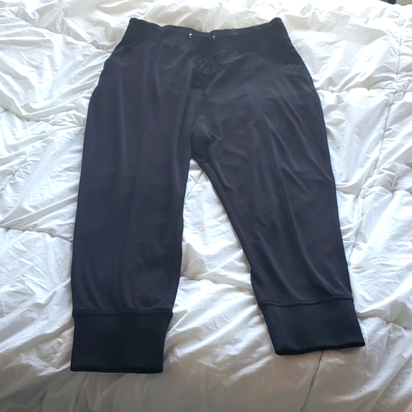 Gabrielle Union for New York & Co. Black drawstring Harem Pants w/ POCKETS sz L - Picture 4 of 8